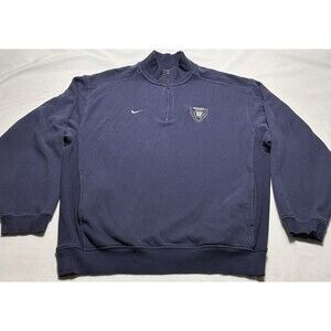 Butler University Soccer Nike Team 1/4 Zip Pullover Sweatshirt Navy Size Large